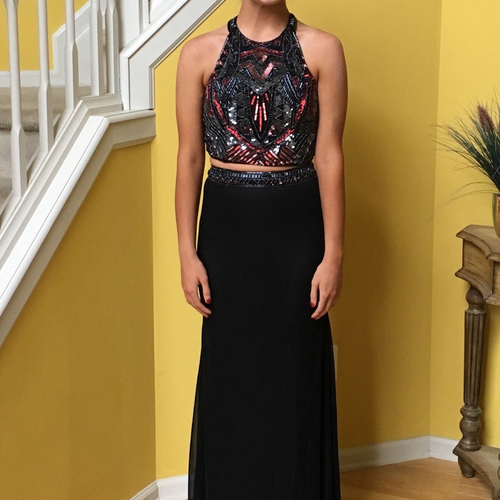 Primavera Couture Two-Piece Prom Dress